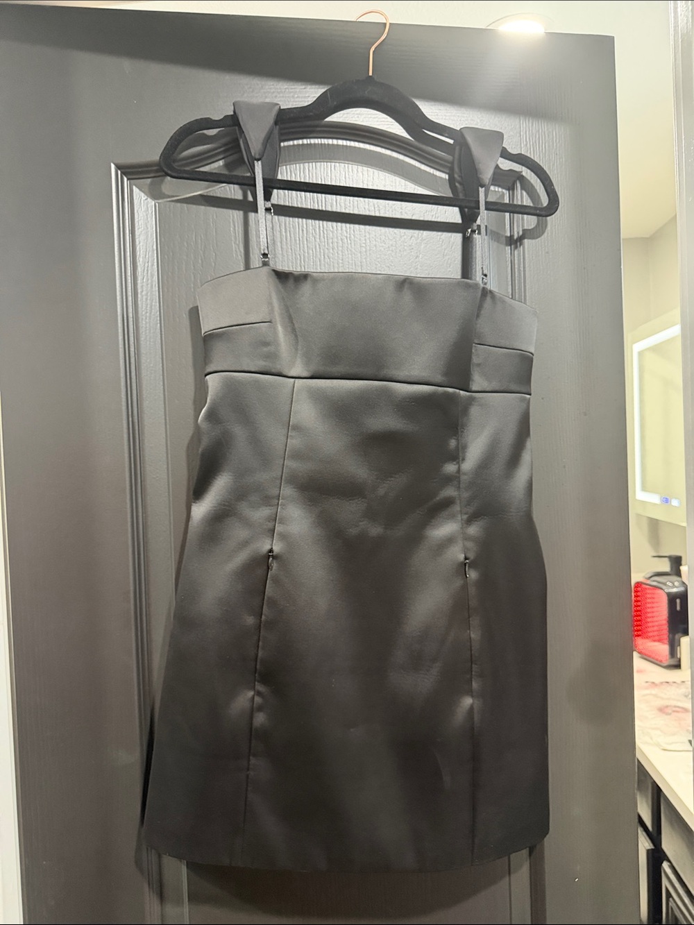 Alexander Wang Black Mini Dress with Structured Bodice
